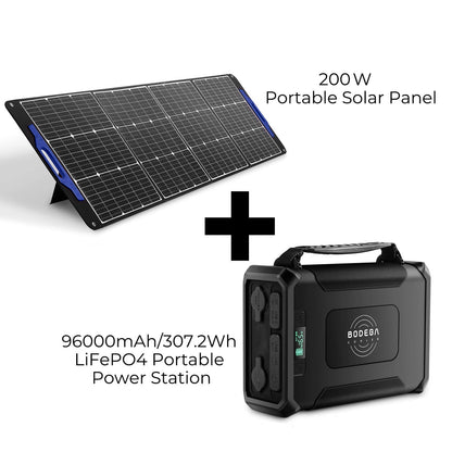 BODEGAcooler 200W Portable Solar Panel Eco-Friendly Source - GSM-200W