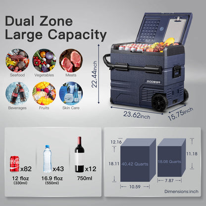 Earth Day Sale-BODEGAcooler Portable Refrigerator 59Qt/55L - TWW55-1