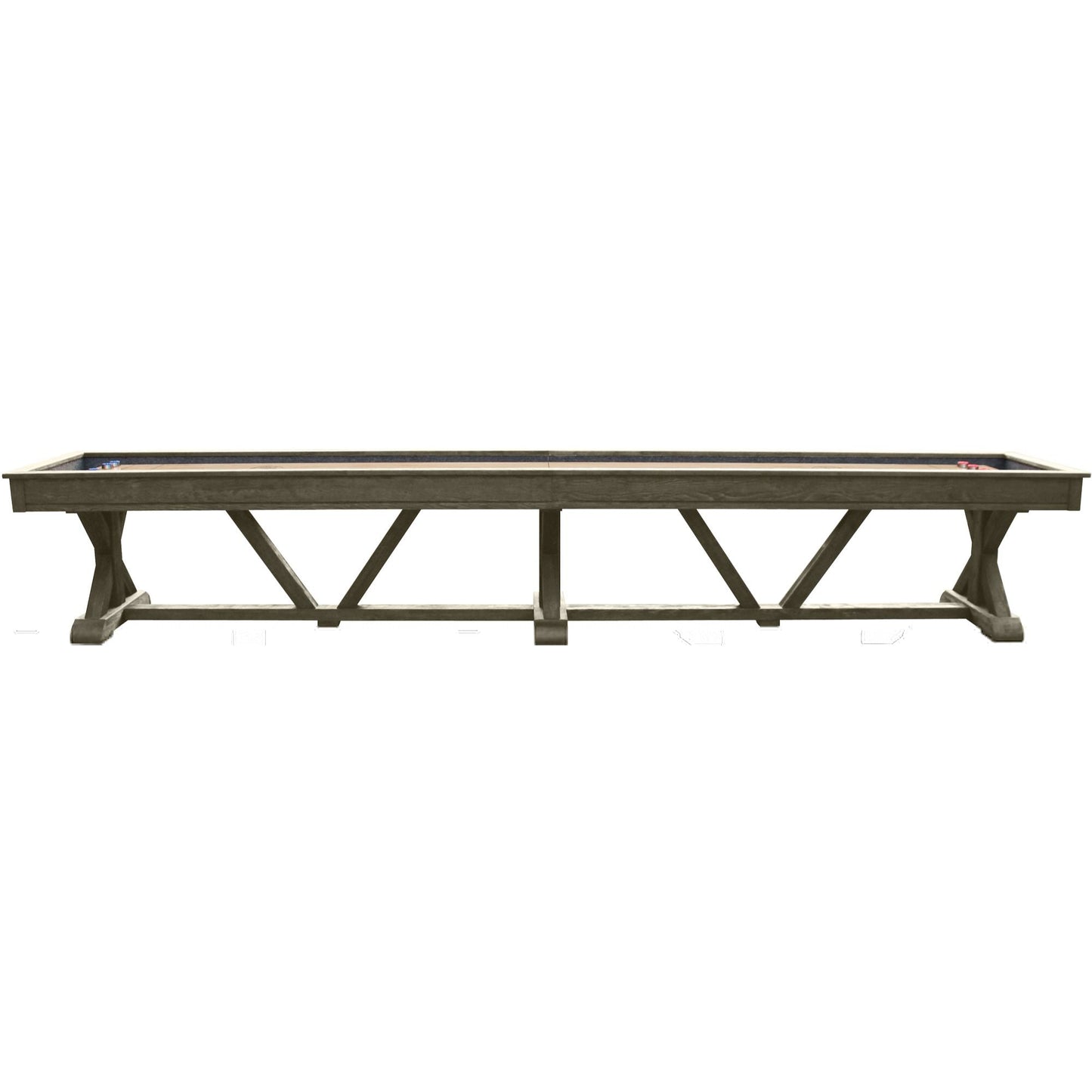 Playcraft Brazos River Pro-Style Shuffleboard Table in Gray - SHBRRWGY12