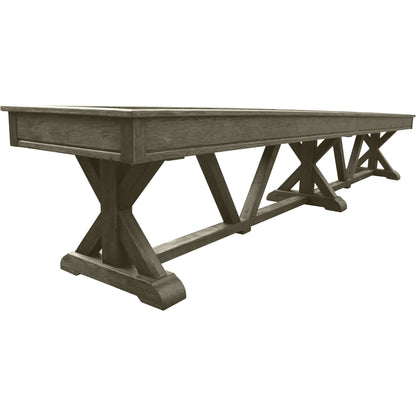 Playcraft Brazos River Pro-Style Shuffleboard Table in Gray - SHBRRWGY12