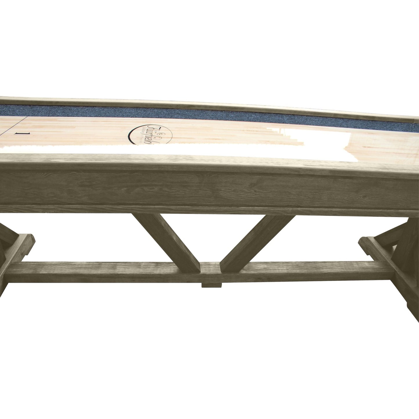 Playcraft Brazos River Pro-Style Shuffleboard Table in Gray - SHBRRWGY12