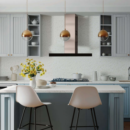 Kleenmaid 90cm wide Black Glass & Stainless Steel Wall Mounted Canopy Rangehood - RHSCK92