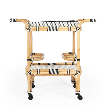 Butler Specialty Selena Rattan Bar Cart