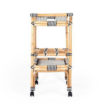 Butler Specialty Selena Rattan Bar Cart