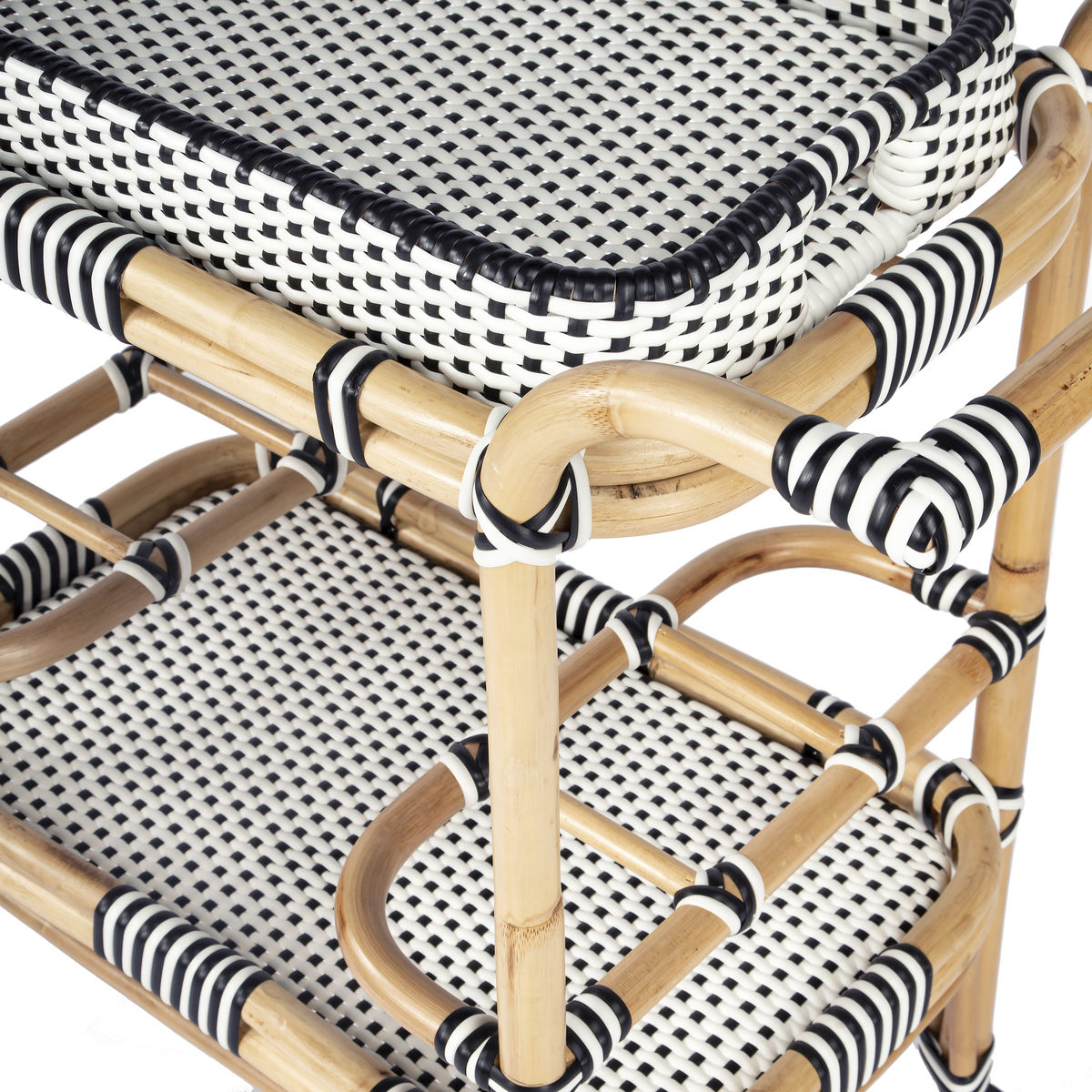 Butler Specialty Selena Rattan Bar Cart