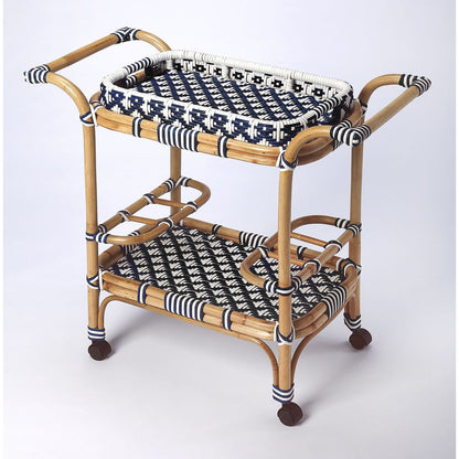 Butler Specialty Selena Rattan Bar Cart