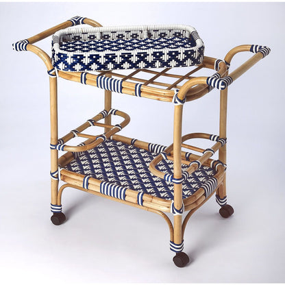 Butler Specialty Selena Rattan Bar Cart