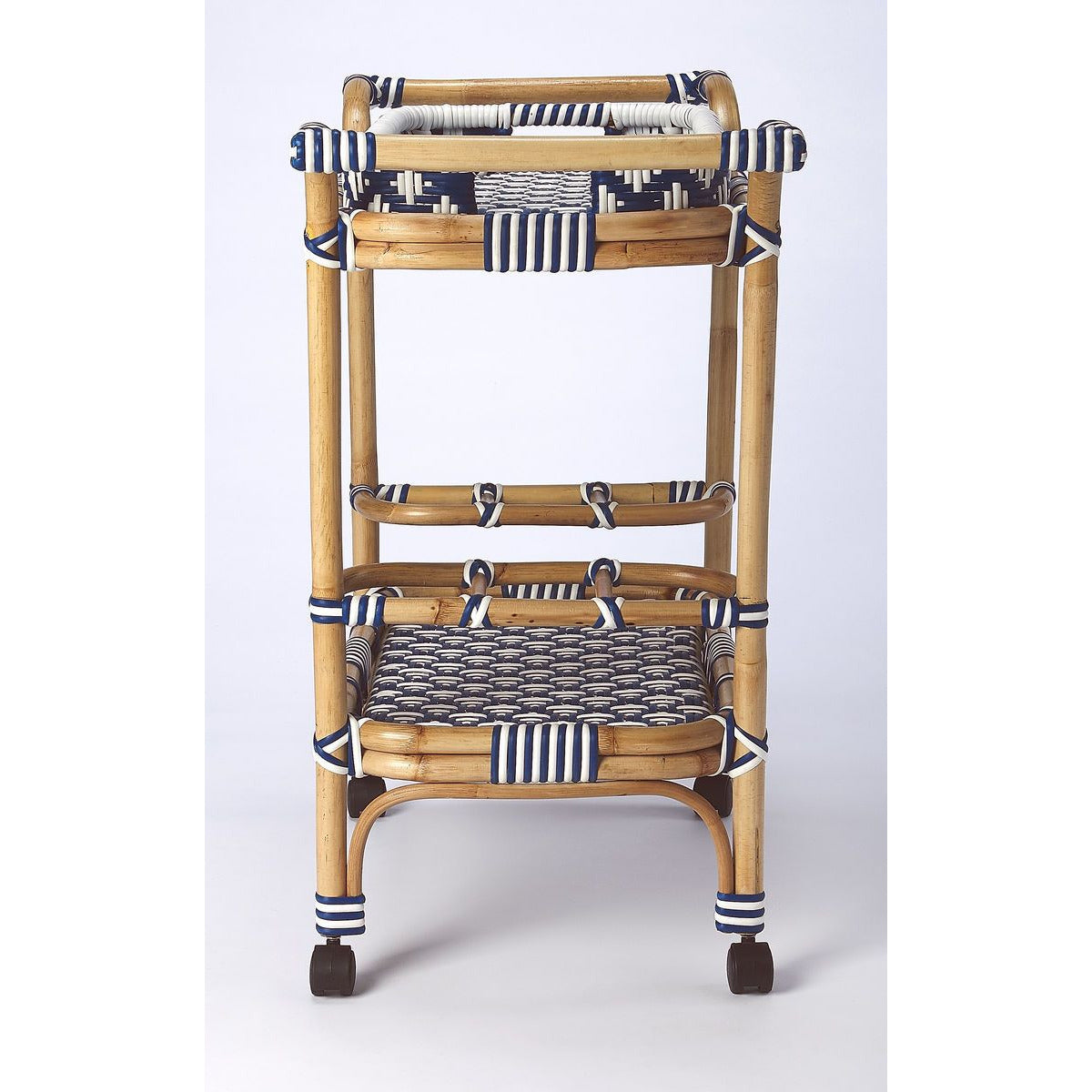 Butler Specialty Selena Rattan Bar Cart