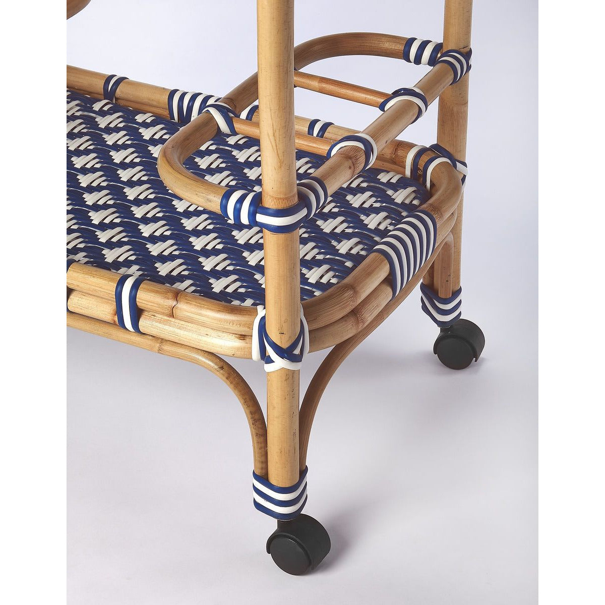 Butler Specialty Selena Rattan Bar Cart