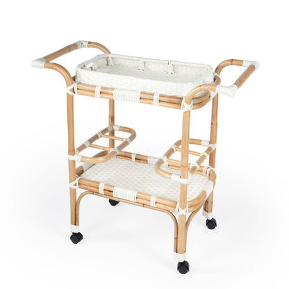 Butler Specialty Selena Rattan Bar Cart