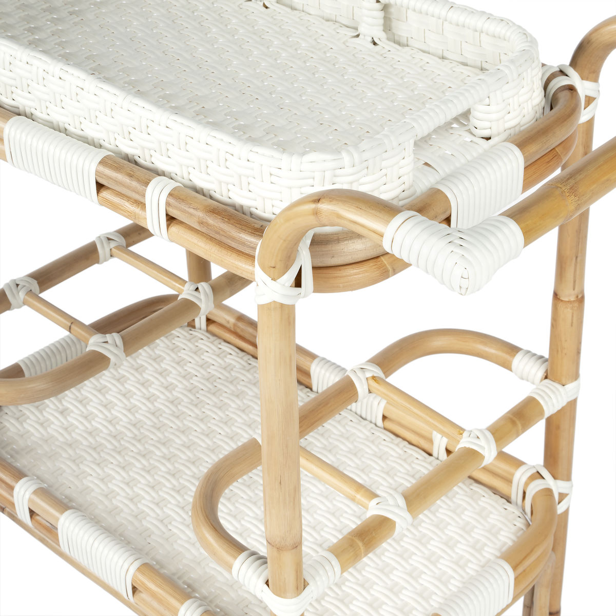 Butler Specialty Selena Rattan Bar Cart