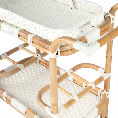 Butler Specialty Selena Rattan Bar Cart