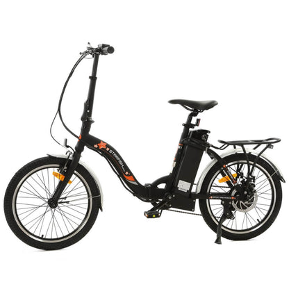 Ecotric Starfish 20inch portable and folding electric bike - Matt Black - C-NSTA20LED-MB+EB-002-EC
