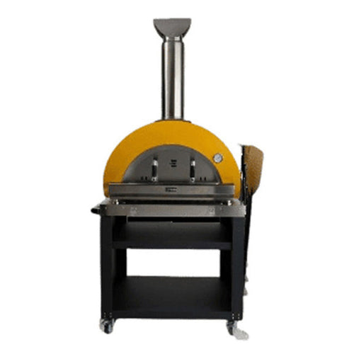 COYOTE 40" DUOMO WOOD FIRED OUTDOOR PIZZA OVEN CART WITH TOOL HOLDER - C1PZCART