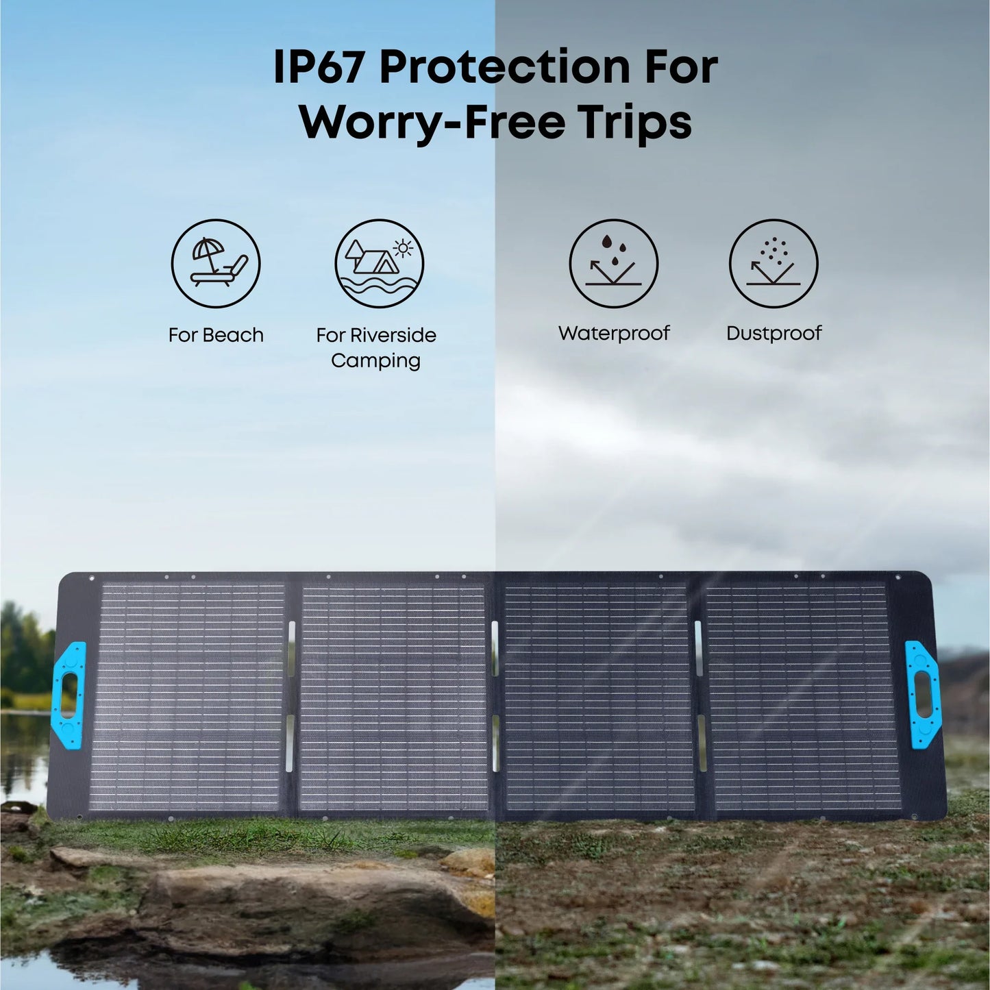 Aurora Generators SOLIX C2000 Gen2 Portable Power Station + 200w Solar Panel - B17831A4