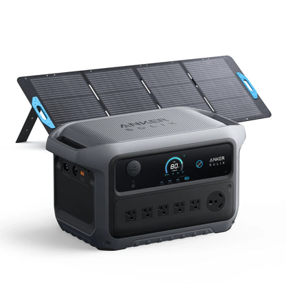 Aurora Generators SOLIX C2000 Gen2 Portable Power Station + 200w Solar Panel - B17831A4