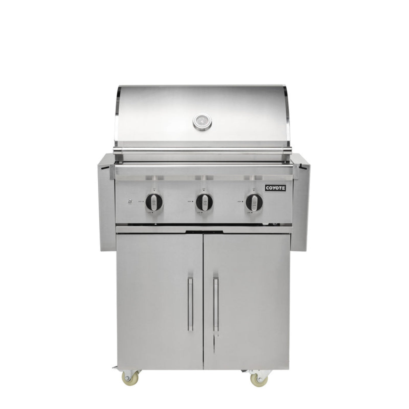 COYOTE SL-SERIES 30" GAS GRILL ON CART WITH SEAR ZONE & ROTISSERIE - C3SL30+C3C30CART