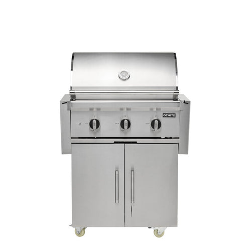 COYOTE SL-SERIES 30" GAS GRILL ON CART WITH SEAR ZONE & ROTISSERIE - C3SL30+C3C30CART