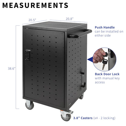 VIVO Laptop Charging with Keypad Lock - CART-LAPC1