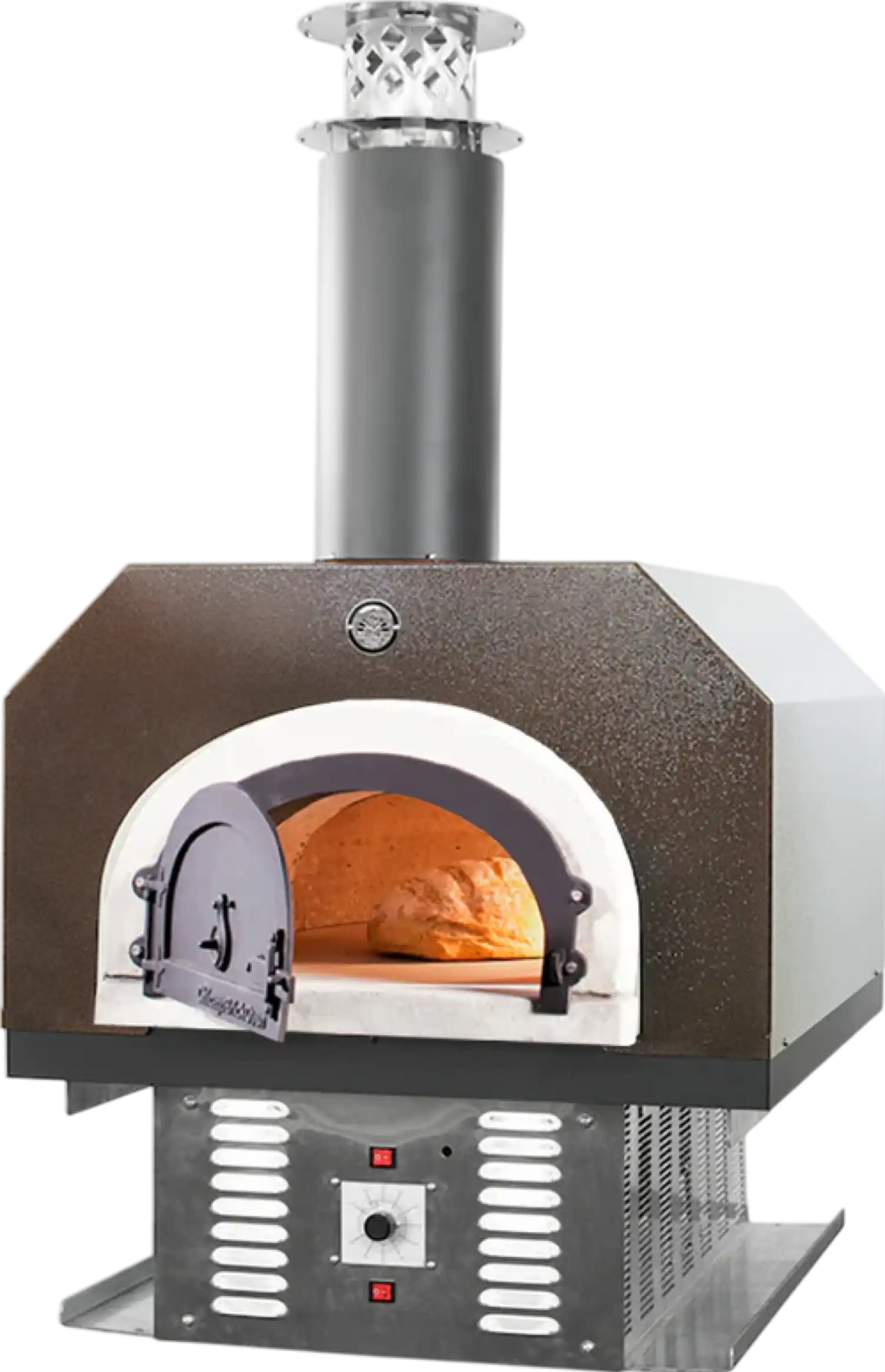 Richell Chicago Brick Oven CBO-750 Hybrid Countertop Pizza Oven Natural Gas Dual-Fuel 38" x 28" Residential Copper Vein New - CBO-O-CT-750-HYB-R-COPPER-NG-3000