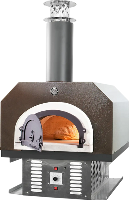 Richell Chicago Brick Oven CBO-750 Hybrid Countertop Pizza Oven Natural Gas Dual-Fuel 38" x 28" Residential Copper Vein New - CBO-O-CT-750-HYB-R-COPPER-NG-3000
