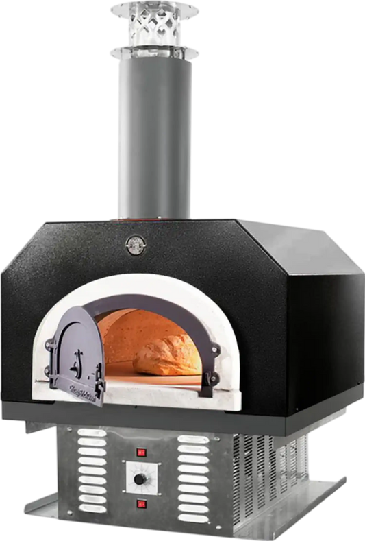 Richell Chicago Brick Oven CBO-750 Hybrid Countertop Pizza Oven Natural Gas Dual-Fuel 38" x 28" Residential Solar Black New - CBO-O-CT-750-HYB-R-SOLAR-NG-3000