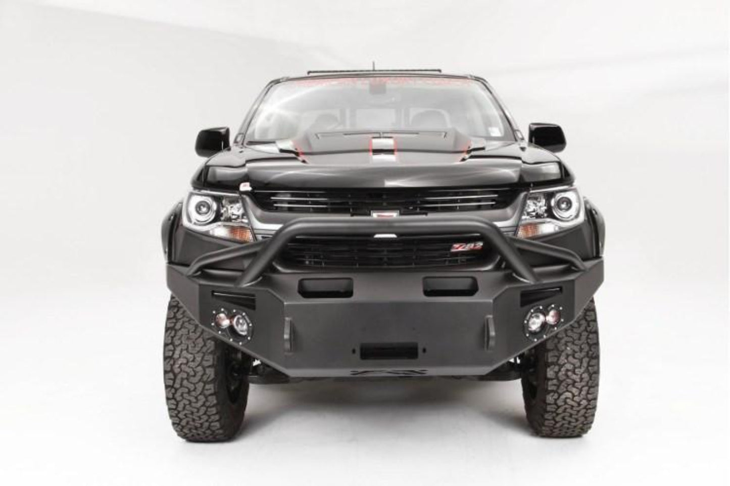 Fab Fours CC15-H3352-1 Chevy Colorado 2015-2020 Premium Front Bumper Winch Ready with Pre-Runner Guard (Does not fit Chevy Colorado ZR2)