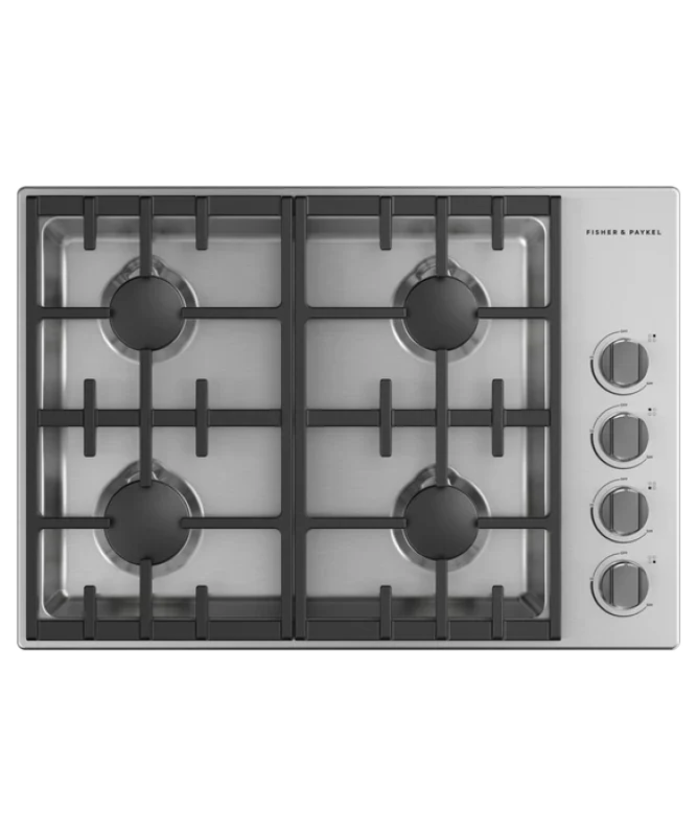 Fisher Paykel 30" Series 9 4 Burner Gas Cooktop, Natural Gas Stainless Steel - CDV3304HN