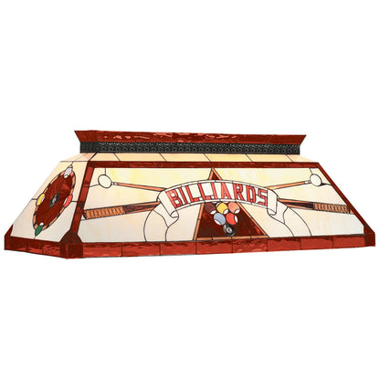 RAM Game Room 44″ Tiffany Billiard Light-Red CF BILLIARD RED