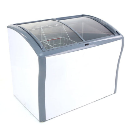 Avanti 9.5 cu. ft. Commercial Glass Top Freezer or White - CFC836Q0WG