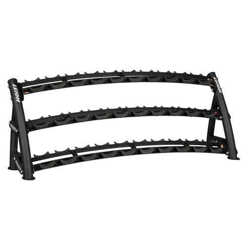 Hoist 3-Tier Horizontal Dumbbell Rack - CF-3461-3 Black