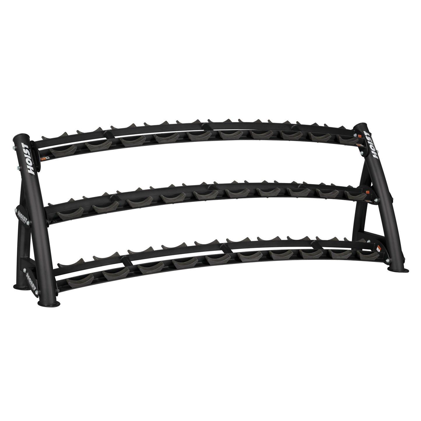 Hoist 3-Tier Horizontal Dumbbell Rack - CF-3461-3 Black
