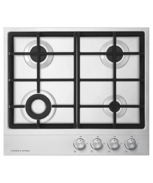 Fisher Paykel 24" Series 7 4 Burner Gas Cooktop, Natural Gas Stainless Steel - CG244DNGX1N