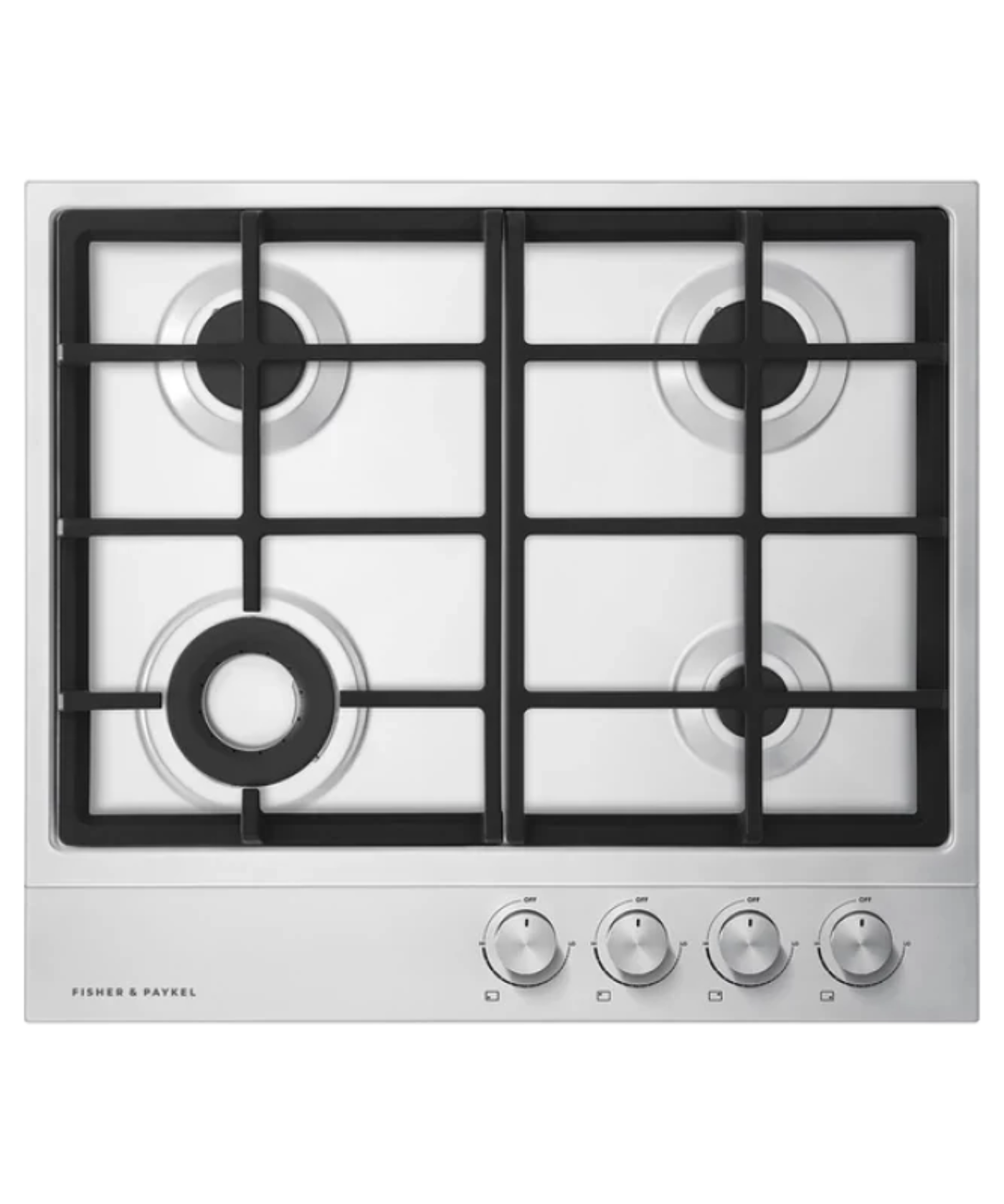 Fisher Paykel 24" Series 7 4 Burner Gas Cooktop, Natural Gas Stainless Steel - CG244DNGX1N