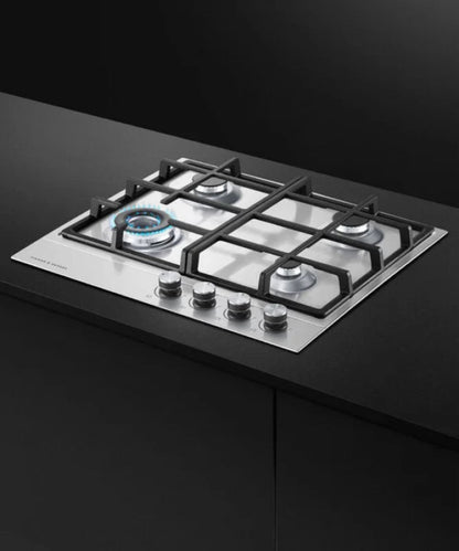 Fisher Paykel 24" Series 7 4 Burner Gas Cooktop, Natural Gas Stainless Steel - CG244DNGX1N