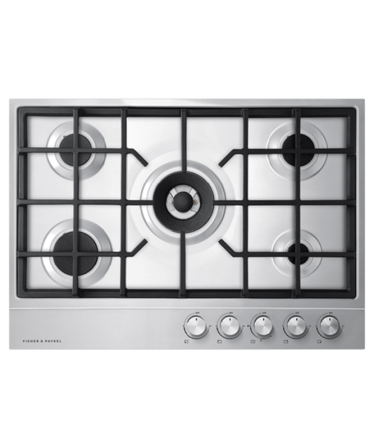 Fisher Paykel 30" Series 7 5 Burner Gas Cooktop, Natural Gas Stainless Steel - CG305DNGX1N
