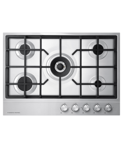 Fisher Paykel 30" Series 7 5 Burner Gas Cooktop, Natural Gas Stainless Steel - CG305DNGX1N
