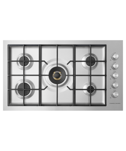 Fisher Paykel Gas on Steel Cooktop, 36", Flush Fit, LPG Other - CG365DLPRX2N