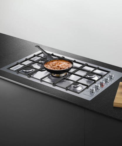 Fisher Paykel Gas on Steel Cooktop, 36", Flush Fit, LPG Other - CG365DLPRX2N