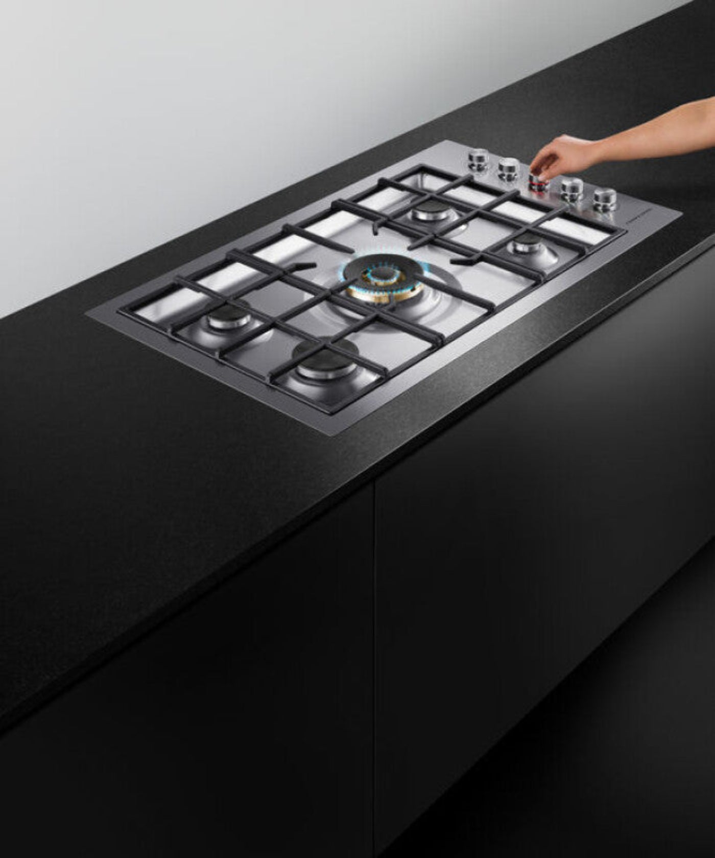 Fisher Paykel Gas on Steel Cooktop, 36", Flush Fit, LPG Other - CG365DLPRX2N