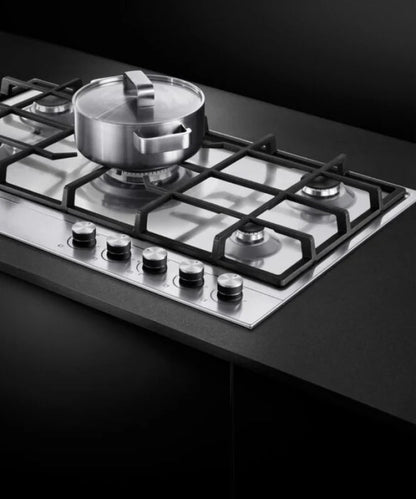 Fisher Paykel Gas on Steel Cooktop, 36", LPG Other - CG365DLPX1N