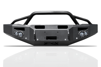 Fab Fours CH05-A1352-1 Chevy Silverado 2500/3500 2003-2007 Premium Front Bumper Winch Ready with Pre-Runner Guard
