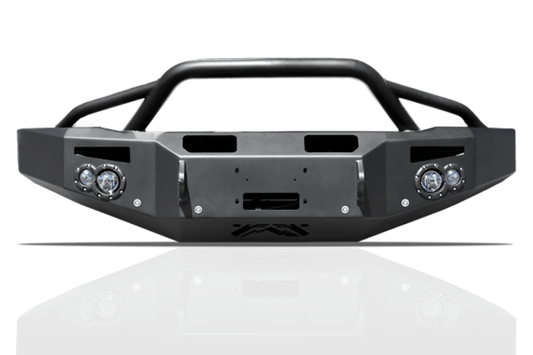Fab Fours CH05-A1352-1 Chevy Silverado 2500/3500 2003-2007 Premium Front Bumper Winch Ready with Pre-Runner Guard