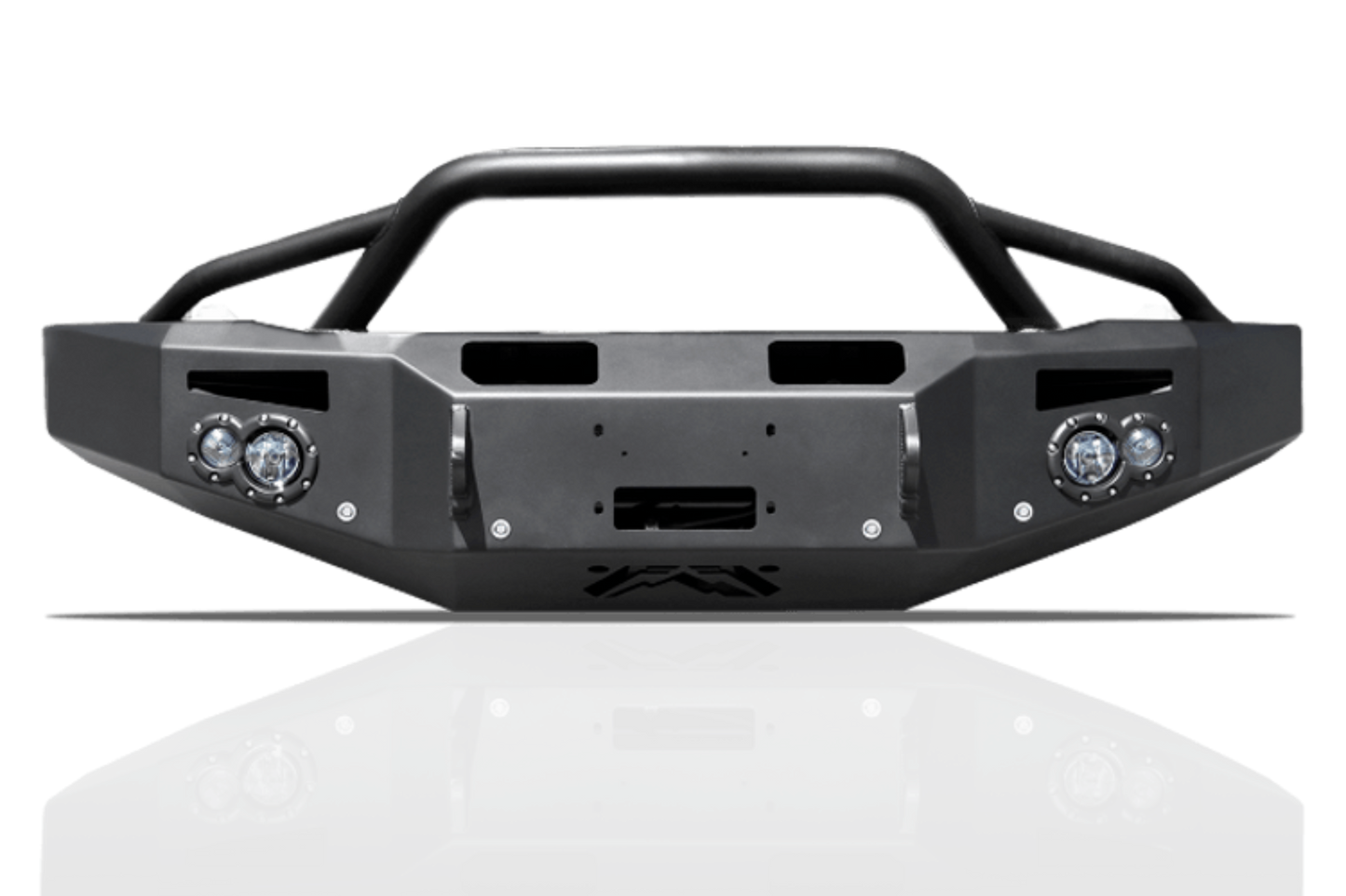Fab Fours CH05-A1352-1 Chevy Silverado 2500/3500 2003-2007 Premium Front Bumper Winch Ready with Pre-Runner Guard