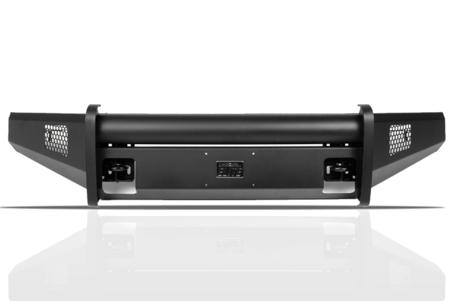 Fab Fours CH14-Q3061-1 Chevy Silverado 2500/3500 2015-2019 Black Steel Elite Front Bumper No Guard with Tow Hooks