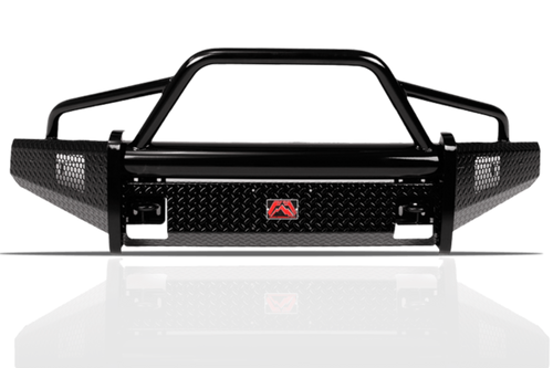 Fab Fours CH08-S2062-1 Chevy Silverado 2500/3500 2007.5-2010 Black Steel Front Bumper with Pre-Runner Guard