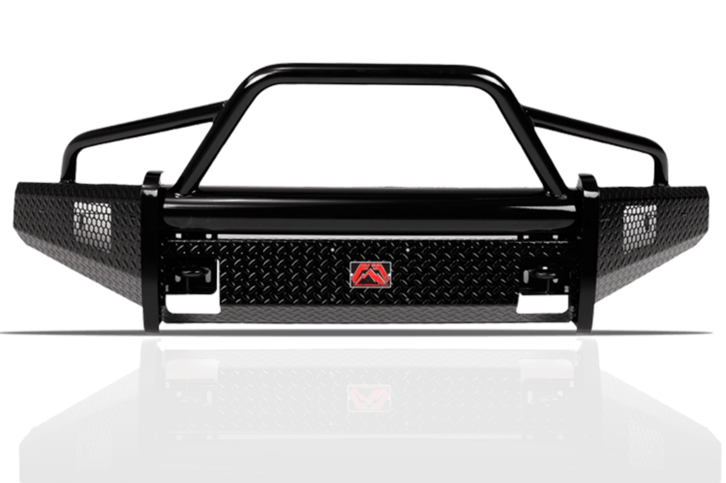 Fab Fours CH08-S2062-1 Chevy Silverado 2500/3500 2007.5-2010 Black Steel Front Bumper with Pre-Runner Guard
