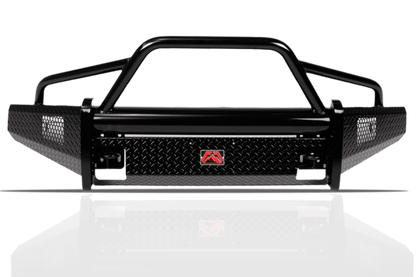 Fab Fours CH08-S2062-1 Chevy Silverado 2500/3500 2007.5-2010 Black Steel Front Bumper with Pre-Runner Guard