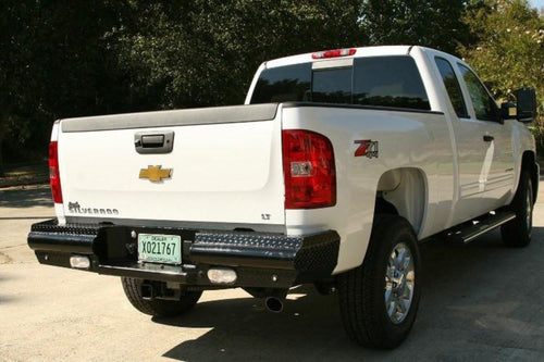 Fab Fours CH08-T1450-1 GMC Sierra 2500/3500 2007.5-2010 Black Steel Rear Bumper