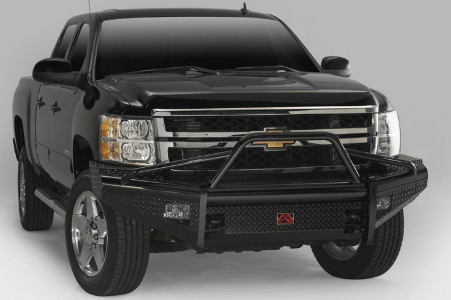 Fab Fours CH11-S2762-1 Chevy Silverado 2500/3500 2011-2014 Black Steel Front Bumper with Pre-Runner Guard